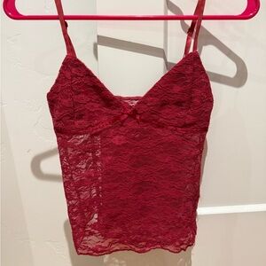 Edikted Red Lace Top